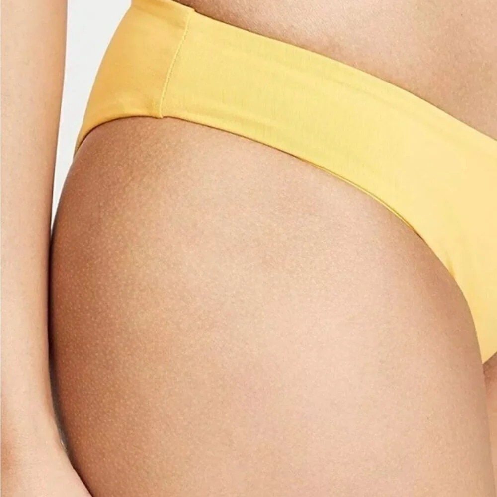 NWOT LSpace Small Sandy Bikini Bottoms Classic Yellow MSRP $70